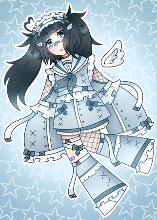 Mizuiro inspired drawing