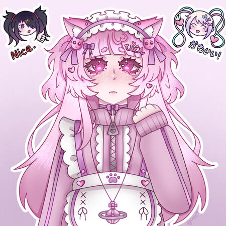 Fanart of P-Chan [Needy Streamer Overload]